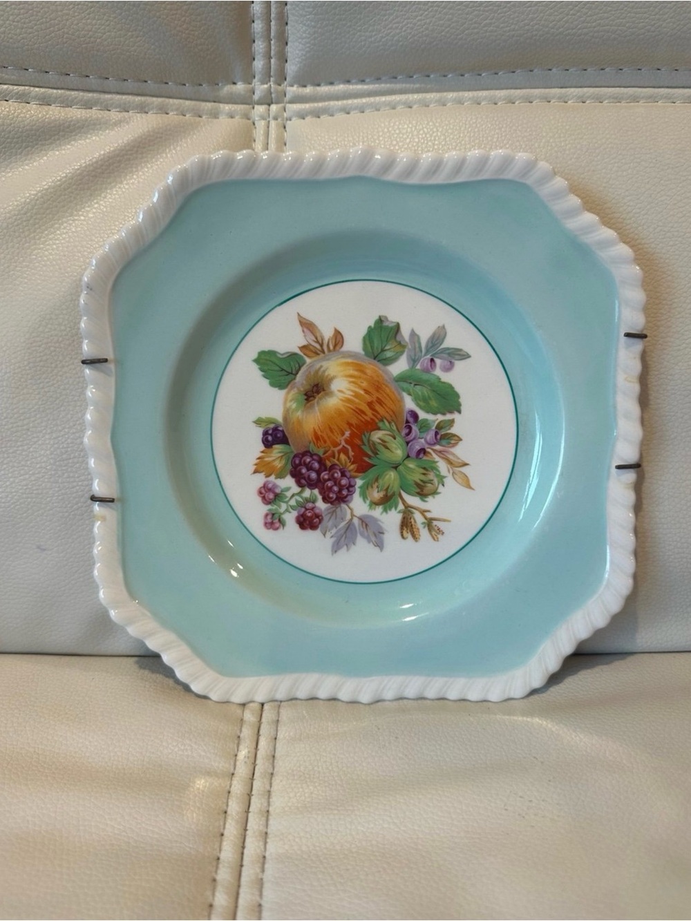 Vintage Johnson Bros England Fruit Plate Wall Hanging